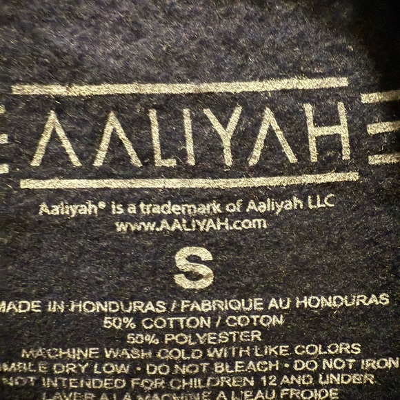 Aaliyah Navy  Sweatshirt with Orange and Design Size S - Picture 2 of 5